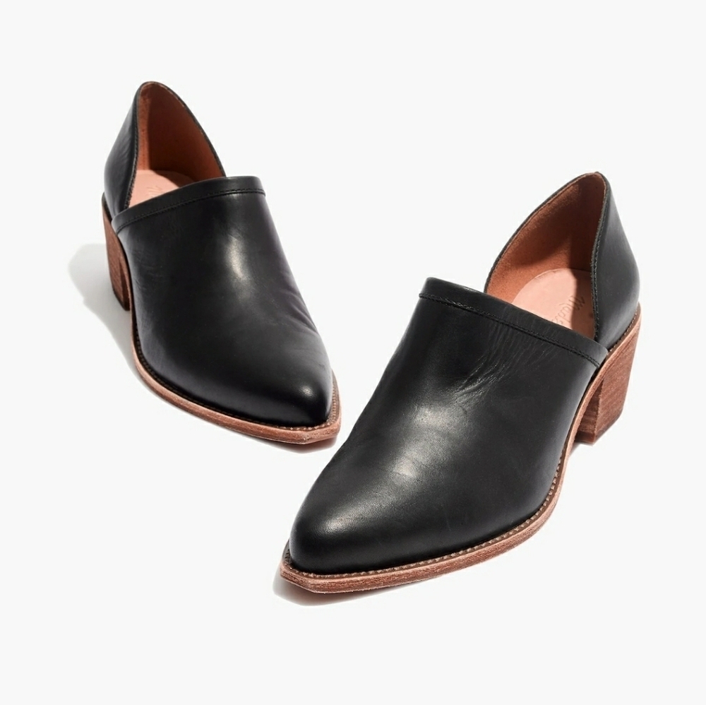 MADEWELL The Brady Lowcut Bootie, Color Black,  Size 6.5